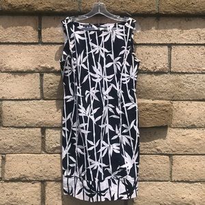 Black and white bamboo dress.